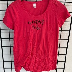 Women's Red Short Sleeve Tee - Mommy To Be